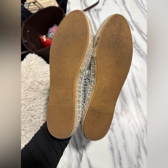 Lightly used- DIOR Granville Embroidered MeshCotton Flat Espadrille - Picture 4 of 15